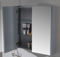 Monaco 30 Inch Medicine Cabinet Metal Grey