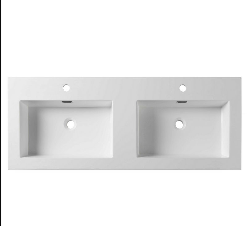 Acrylic Top-Mount Double Basins 48×18