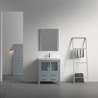 Sydney 30 Inch (Vanity Only) Metal Grey