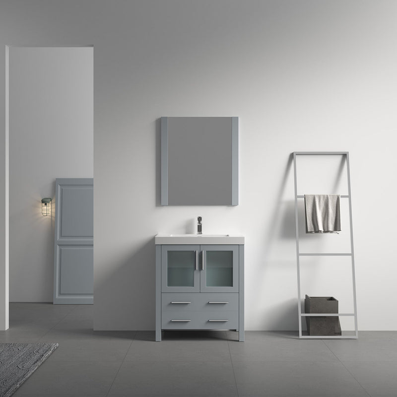 Sydney 30 Inch (Vanity Only) Metal Grey
