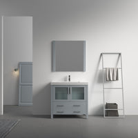 Sydney 36 Inch (Vanity Only) Metal Grey