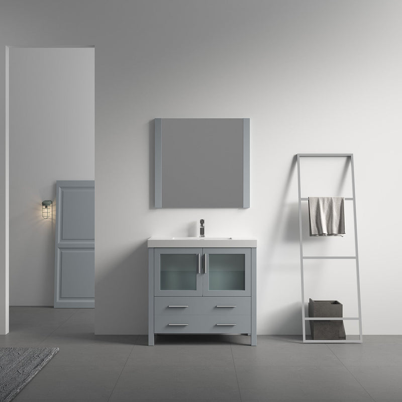 Sydney 36 Inch (Vanity Only) Metal Grey