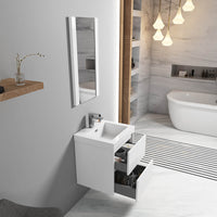 Valencia 20 Inch Vanity (Vanity Only) Glossy White