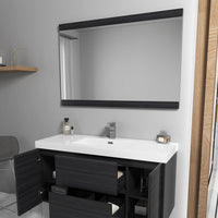 Valencia 48 Inch Single Vanity (Vanity Only) Silver Grey
