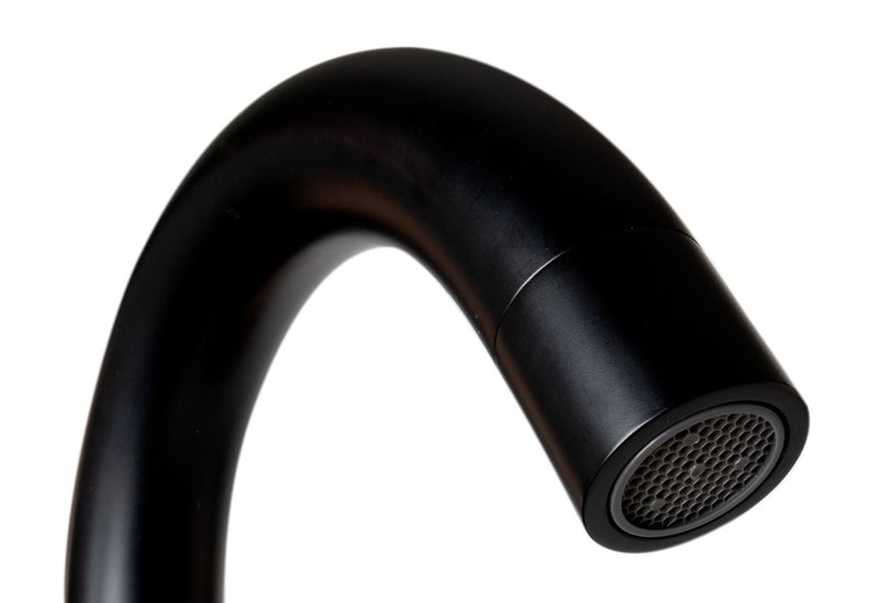 Alfi brand Floor Mount Tub Filler with Shower Head Polished/Brushed Matte Black