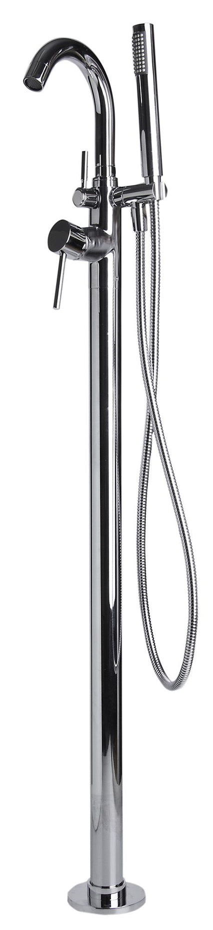 Alfi brand  Floor Mount Tub Filler with Shower Head Polished/Brushed Polished Chrome