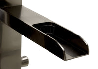 ALFI brand Single Hole Floor Mounted Waterfall Tub Filler Brushed Nickle