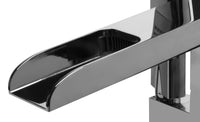ALFI brand Single Hole Floor Mounted Waterfall Tub Filler  Polished Chrome