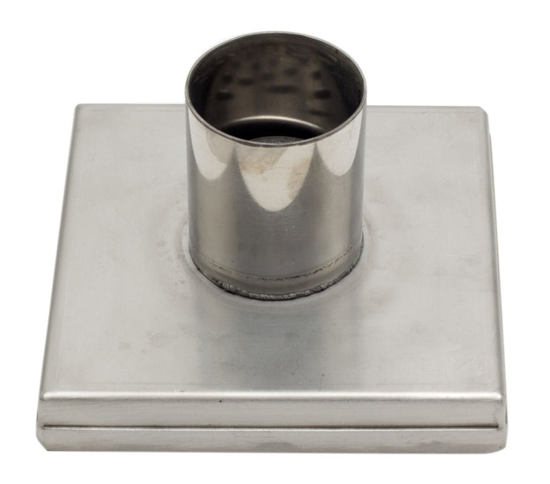 ALFI brand  5"x5" Square Brushed Stainless Steel Shower Drain w/ Solid Cover