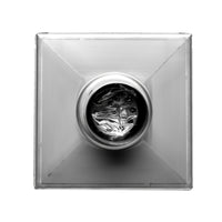 ALFI brand 5"x5" Square Polished Stainless Steel Shower Drain w/ Solid Cover