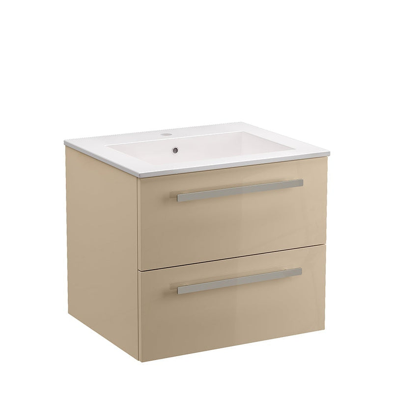 LaToscana Ambra 24" Wall Mounted Floating Vanity Single Sink with 2 Drawers - Model Bath