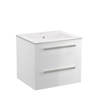 LaToscana Ambra 24" Wall Mounted Floating Vanity Single Sink with 2 Drawers - Model Bath