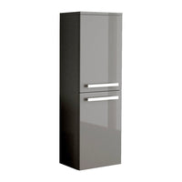 LaToscana Ambra Wall Mounted Floating Linen Tower with 2 Shelves - Model Bath