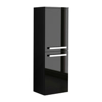 LaToscana Ambra Wall Mounted Floating Linen Tower with 2 Shelves - Model Bath