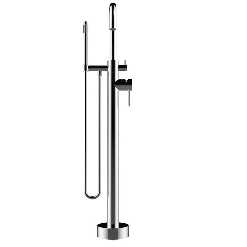LaToscana Elba Free-standing Floor-mounted Tub Filler with 1.8 GPM Hand Shower - Model Bath