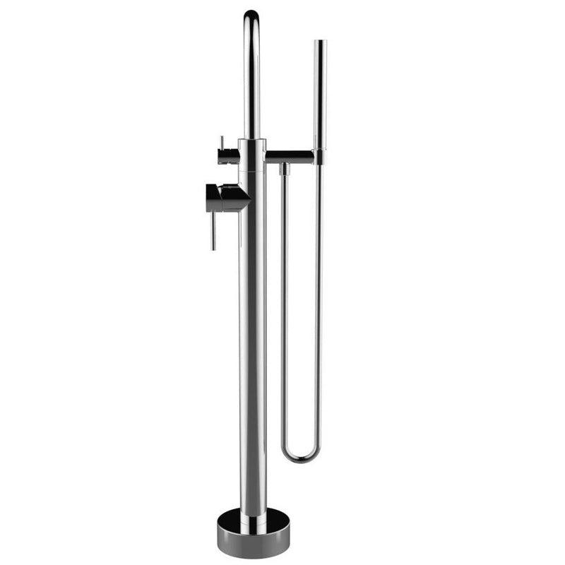 LaToscana Elba Free-standing Floor-mounted Tub Filler with 1.8 GPM Hand Shower - Model Bath