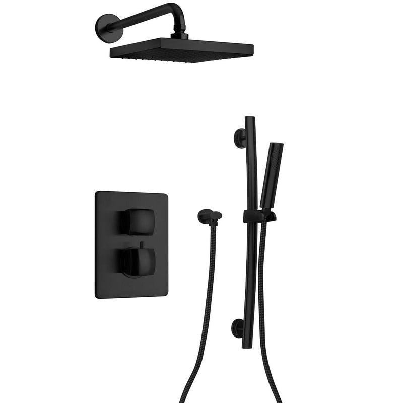 LaToscana Lady Thermostatic Shower with 2-Way Diverter Volume Control & Slide Bar - Model Bath