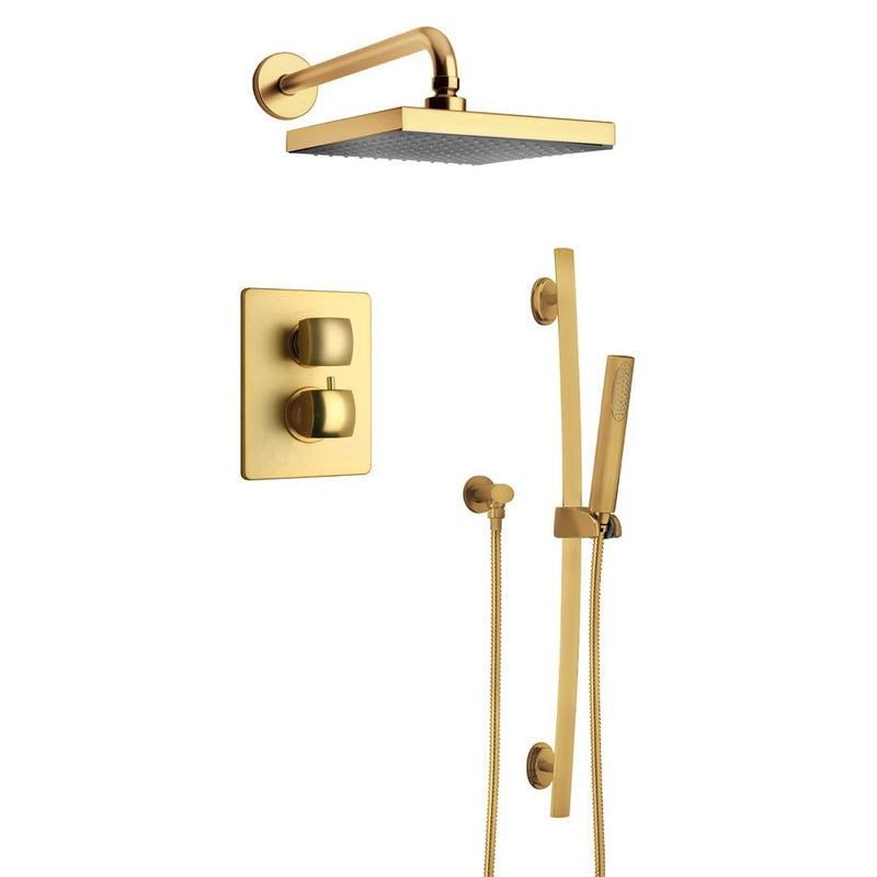 LaToscana Lady Thermostatic Shower with 2-Way Diverter Volume Control & Slide Bar - Model Bath