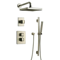 LaToscana Lady Thermostatic Shower with 3/4" Ceramic Disc Volume Control, 3-Way Diverter & Slide Bar - Model Bath