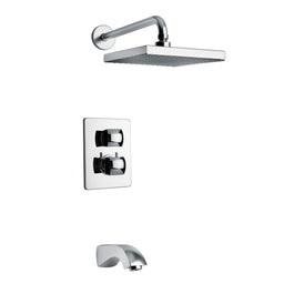 LaToscana Lady Thermostatic Tub & Shower Set with 2-Way Diverter Volume Control - Model Bath