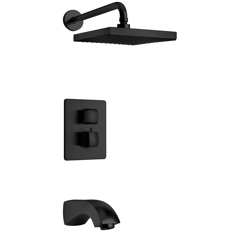 LaToscana Lady Thermostatic Tub & Shower Set with 2-Way Diverter Volume Control - Model Bath