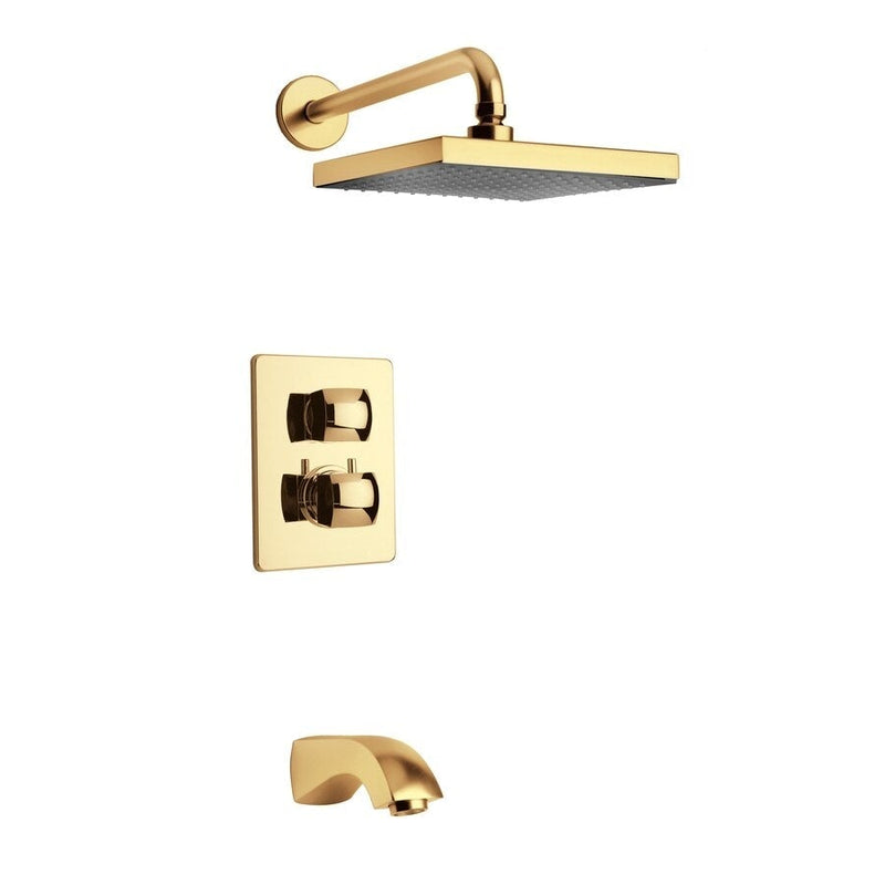 LaToscana Lady Thermostatic Tub & Shower Set with 2-Way Diverter Volume Control - Model Bath