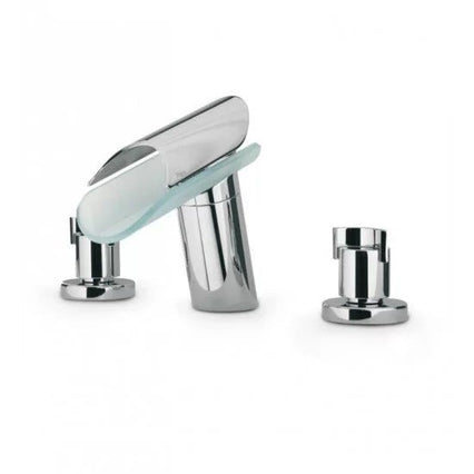 LaToscana Morgana Roman Tub Lavatory Faucet with Glass Spout - Model Bath