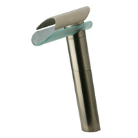 LaToscana Morgana Tall Single Handle Lavatory Vessel Filler with Glass Spout - Model Bath