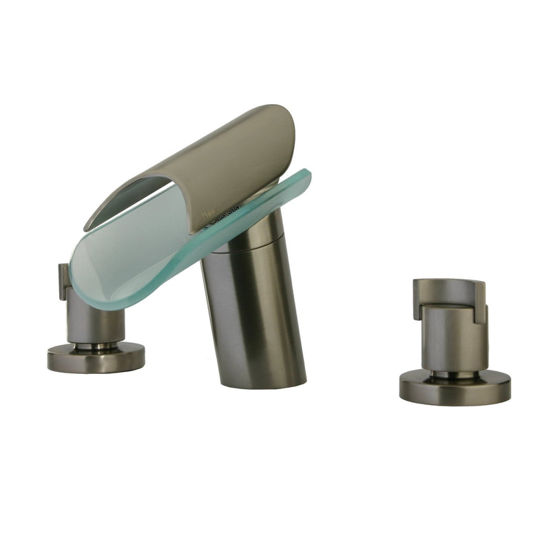 LaToscana Morgana Widespread Lavatory Faucet with Glass Spout - Model Bath