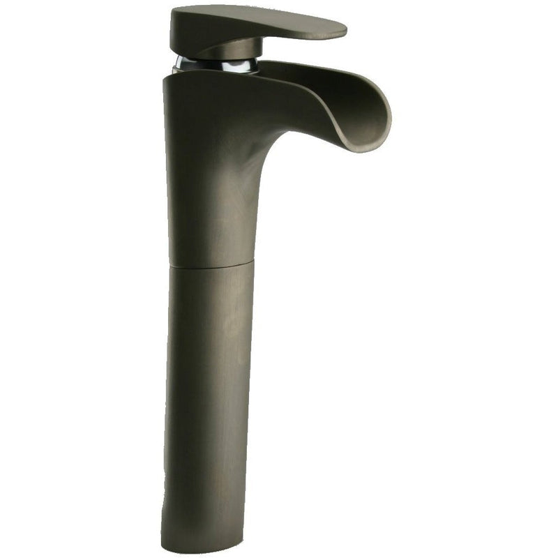 LaToscana Novello Tall Waterfall Single Lever Handle Lavatory Vessel Filler - Model Bath