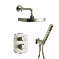 LaToscana Novello Thermostatic Shower with 2-Way Diverter Volume Control and Hand-Shower - Model Bath