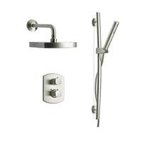 LaToscana Novello Thermostatic Shower with 2-Way Diverter Volume Control and Slide Bar - Model Bath