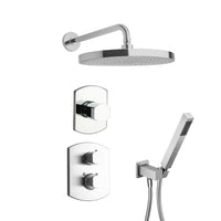 LaToscana Novello Thermostatic Shower with 3/4" Ceramic Disc Volume Control, 3-Way Diverter and Hand-Shower - Model Bath