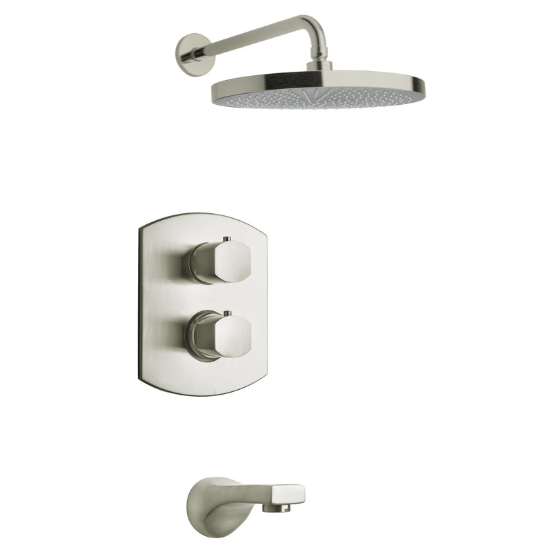 LaToscana Novello Thermostatic Tub and Shower Set with 2-Way Diverter Volume Control - Model Bath