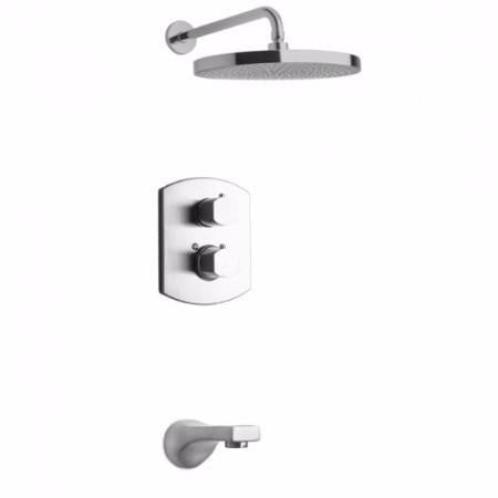 LaToscana Novello Thermostatic Tub and Shower Set with 2-Way Diverter Volume Control - Model Bath