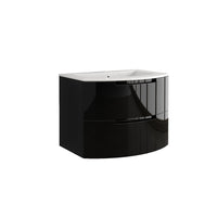 LaToscana Oasi 29" Wall Mounted Floating Vanity Single Sink with 2 Drawers - Model Bath