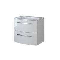 LaToscana Palio 22" Wall Mounted Floating Vanity Single Sink with 2 Drawers - Model Bath