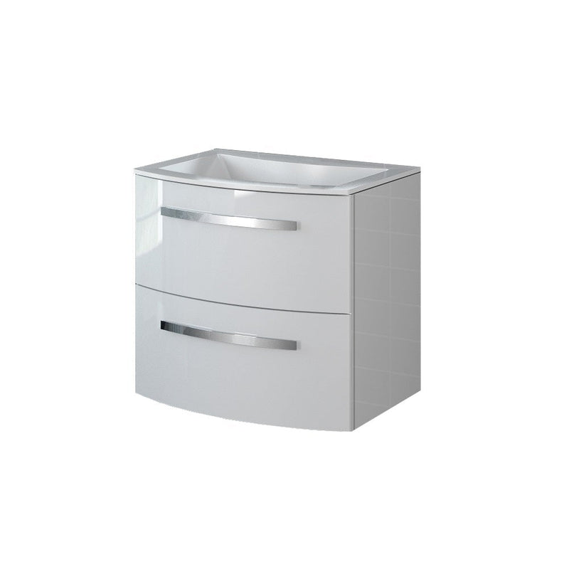 LaToscana Palio 22" Wall Mounted Floating Vanity Single Sink with 2 Drawers - Model Bath
