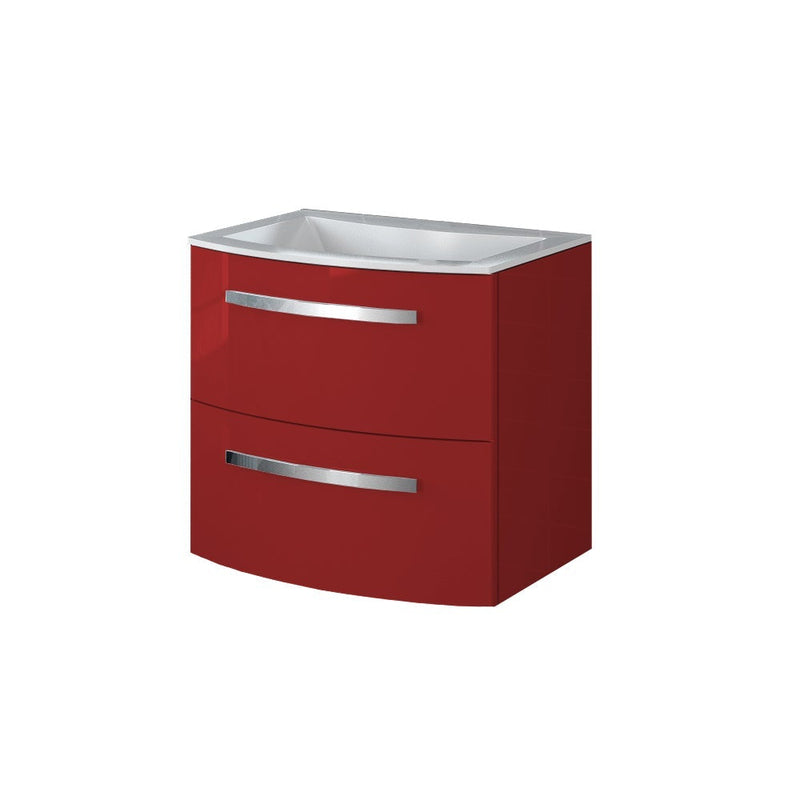 LaToscana Palio 22" Wall Mounted Floating Vanity Single Sink with 2 Drawers - Model Bath