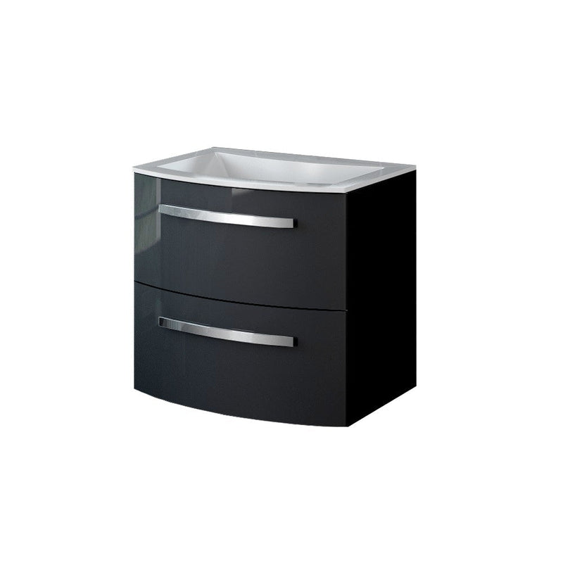 LaToscana Palio 22" Wall Mounted Floating Vanity Single Sink with 2 Drawers - Model Bath