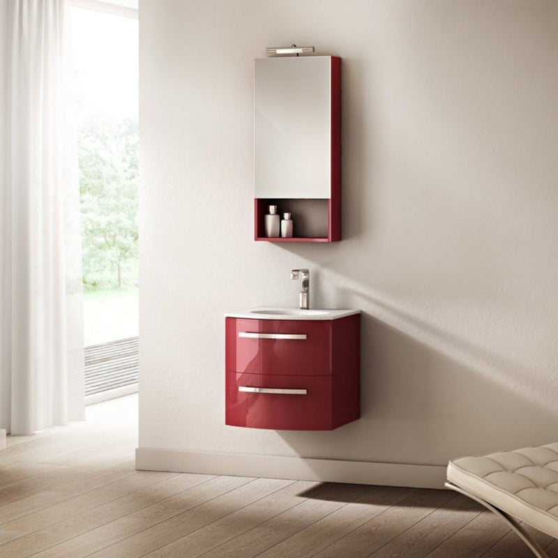 LaToscana Palio 22" Wall Mounted Floating Vanity Single Sink with 2 Drawers - Model Bath