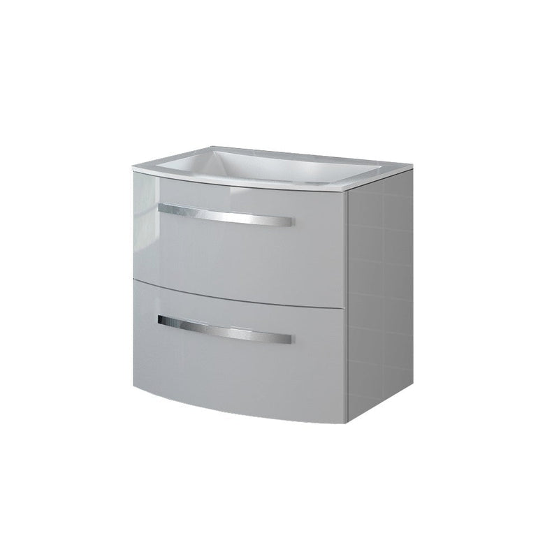 LaToscana Palio 22" Wall Mounted Floating Vanity Single Sink with 2 Drawers - Model Bath