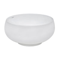 Ruvati 12" Bathroom Vessel Sink Round White Circular Above Counter Porcelain Ceramic - RVB0312 - Model Bath