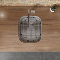 Ruvati 12" x 18" Undermount 16 Gauge Stainless Steel Bar Prep Sink - RVM4111 - Model Bath
