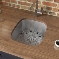 Ruvati 12" x 18" Undermount 16 Gauge Stainless Steel Bar Prep Sink - RVM4111 - Model Bath