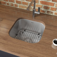 Ruvati 13" x 15" Bar Prep Sink Undermount 16 Gauge Stainless Steel - RVM4136 - Model Bath