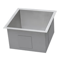 Ruvati 13" x 15" Undermount Bar Prep Tight Radius 16 Gauge Kitchen Sink Stainless Steel Single Bowl - RVH7013 - Model Bath