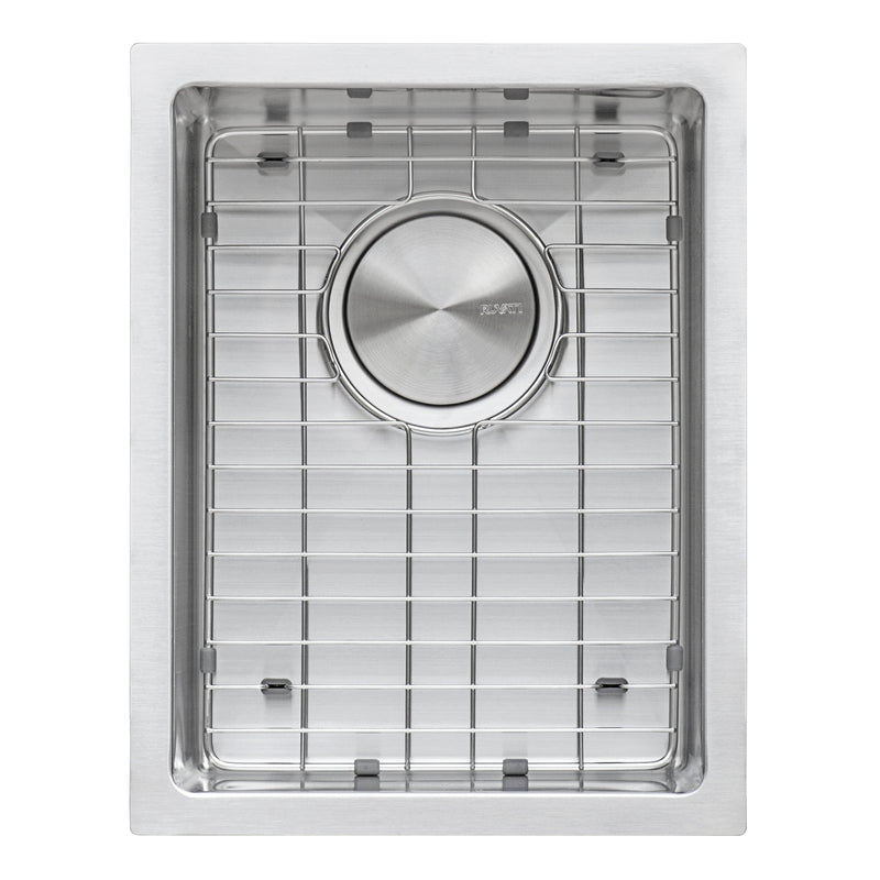 Ruvati 14" Undermount 16 Gauge Tight Radius Bar Prep Sink Stainless Steel Single Bowl - RVH7114 - Model Bath