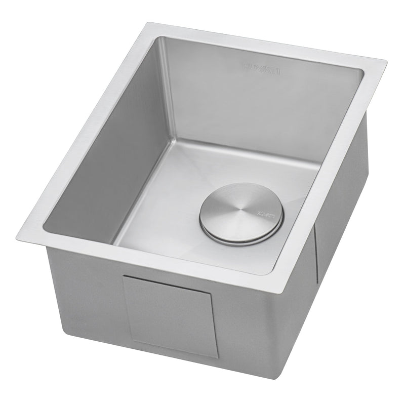 Ruvati 14" Undermount 16 Gauge Tight Radius Bar Prep Sink Stainless Steel Single Bowl - RVH7114 - Model Bath