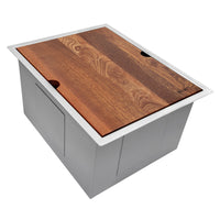 Ruvati 15" Workstation Bar Prep Sink Ledge Undermount 16 Gauge Stainless Steel Single Bowl - RVH8304 - Model Bath